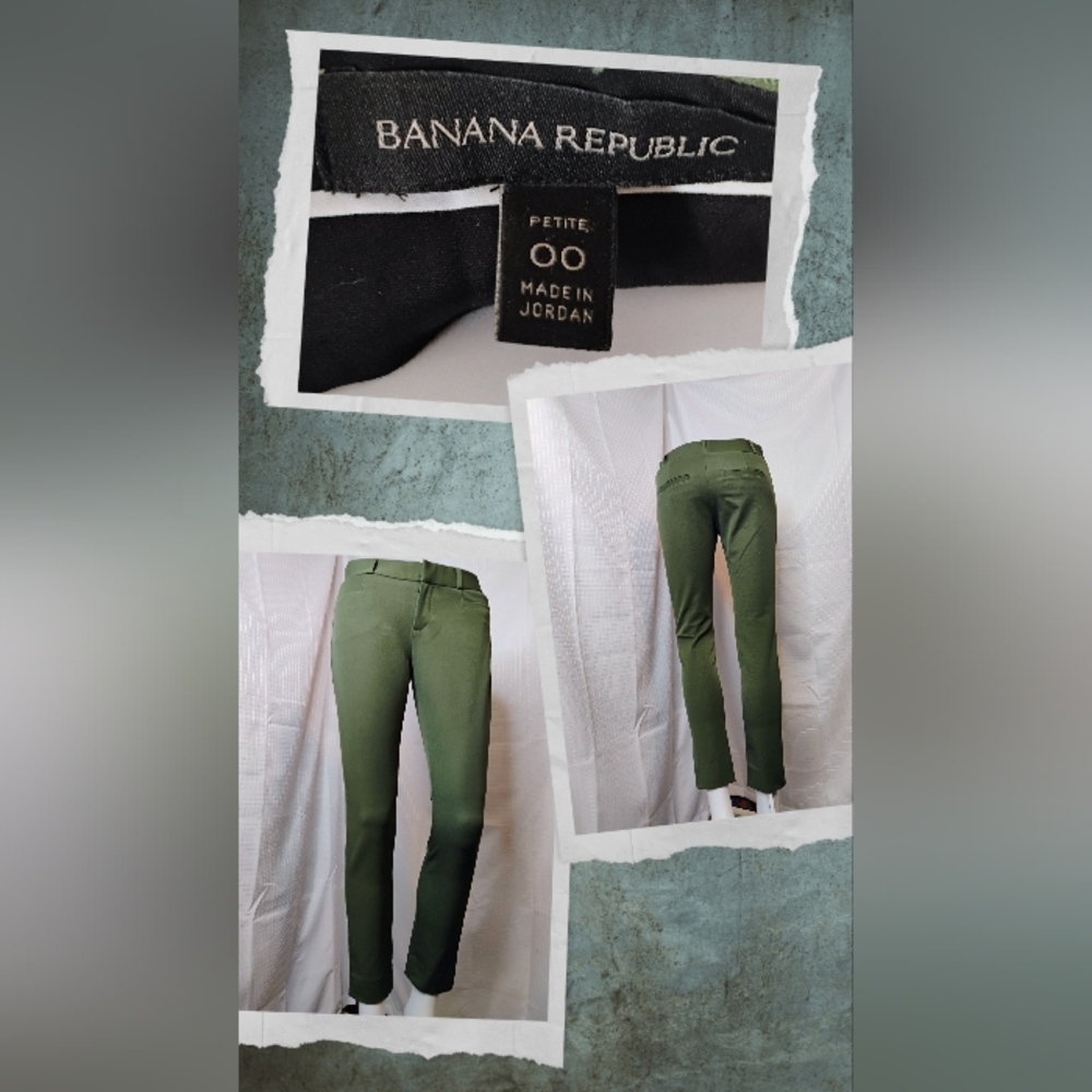 Banana Republic Olive Green Petite Pants